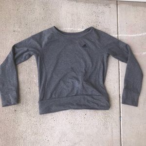 Grey adidas crewneck